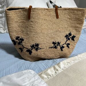 Sezane ‘Sac Jules’ raffia bag